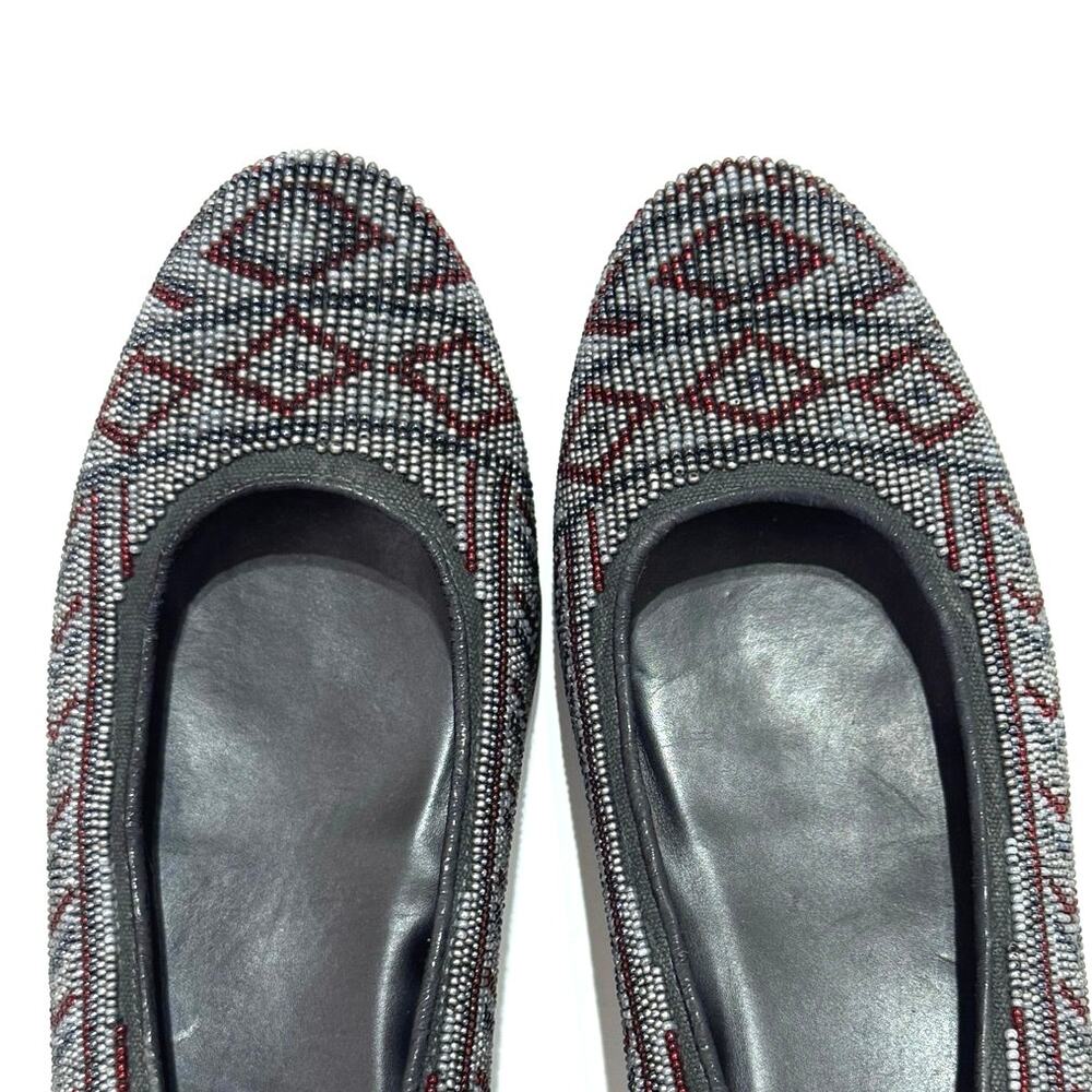 Donald J. Pliner Women’s Beaded Multicolor Ballet Flats Shoes Black Size 7 M - Picture 6 of 11